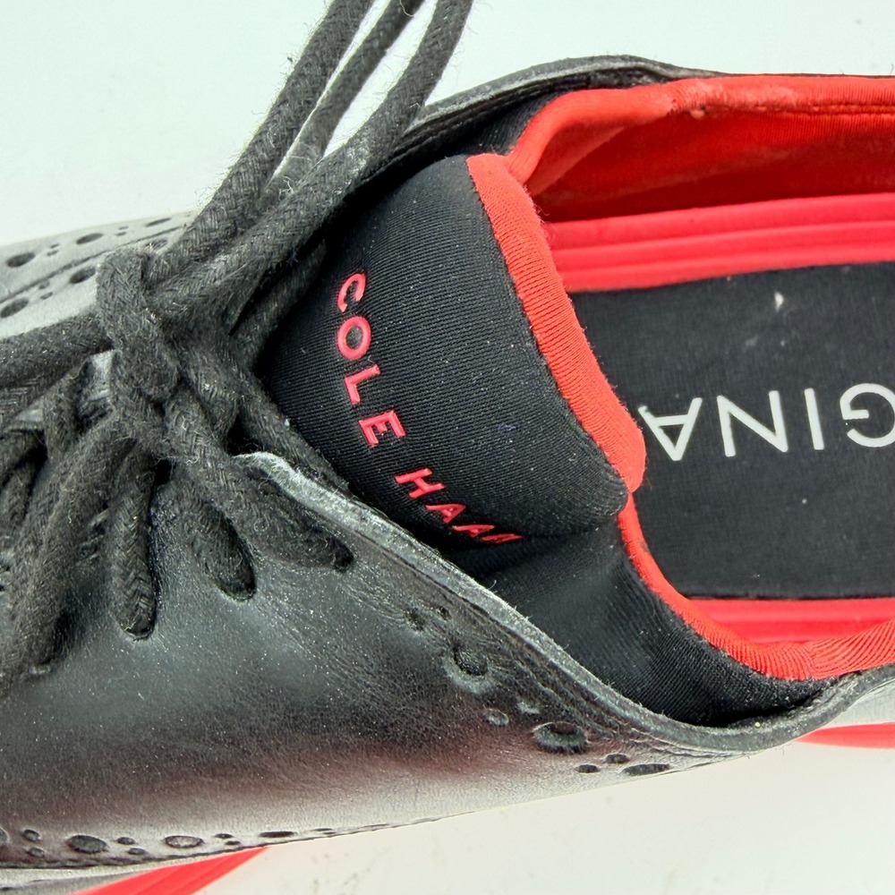 Cole Haan x Staple Pigeon OriginalGrand Wingtip Oxford Black Red Mens 12 Tech - Picture 12 of 12